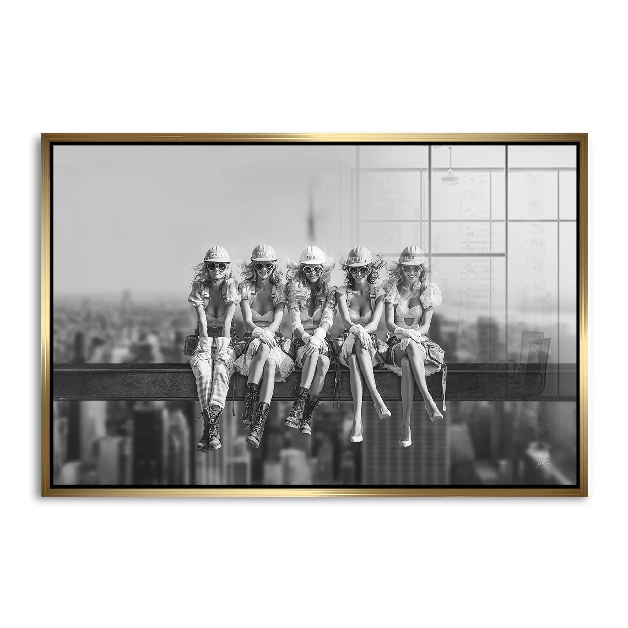 Skyline Girls Acrylglasbild
