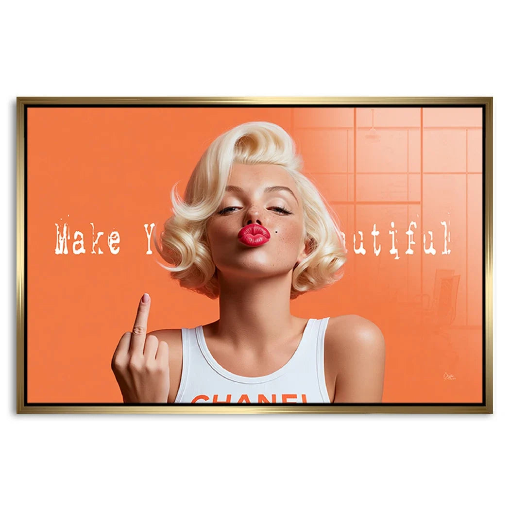 Marilyn Monroe Beautiful Acrylglasbild