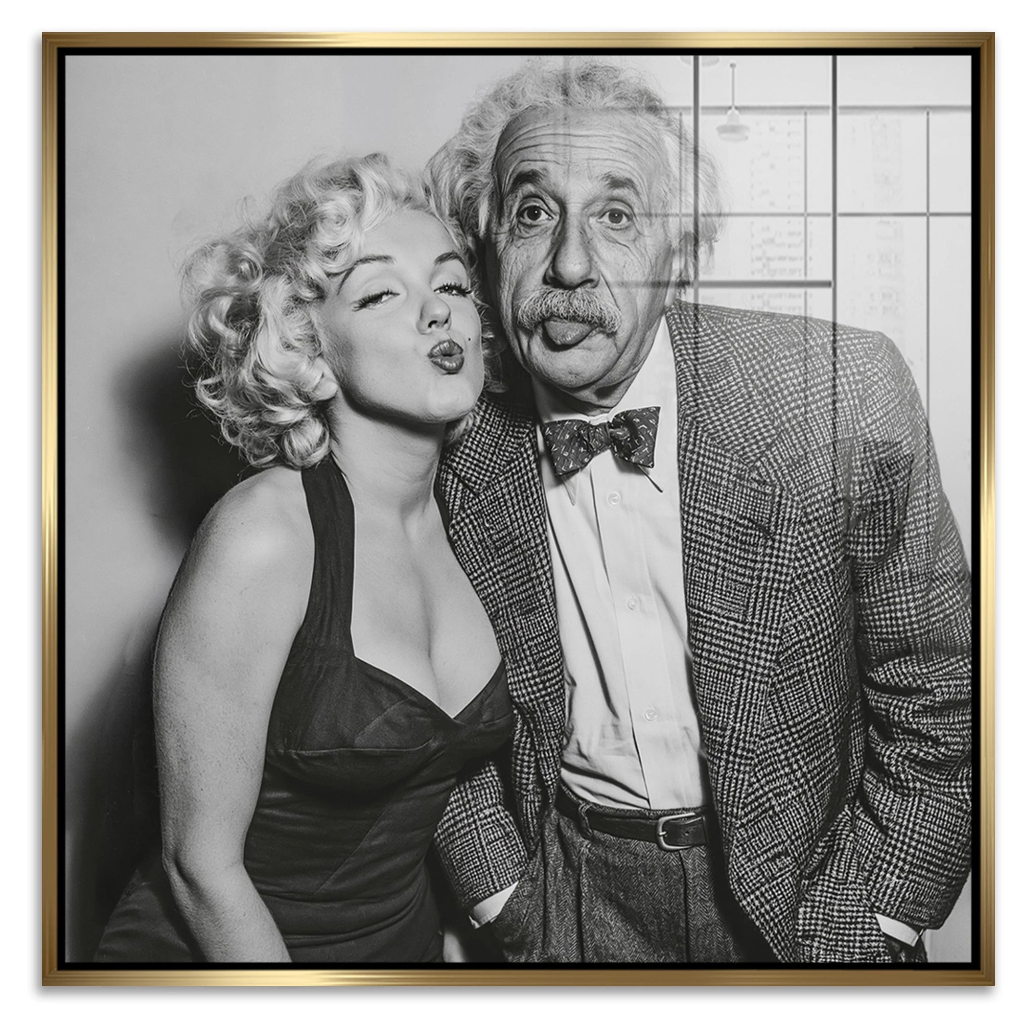 Einstein Monroe Twist Acrylglasbild