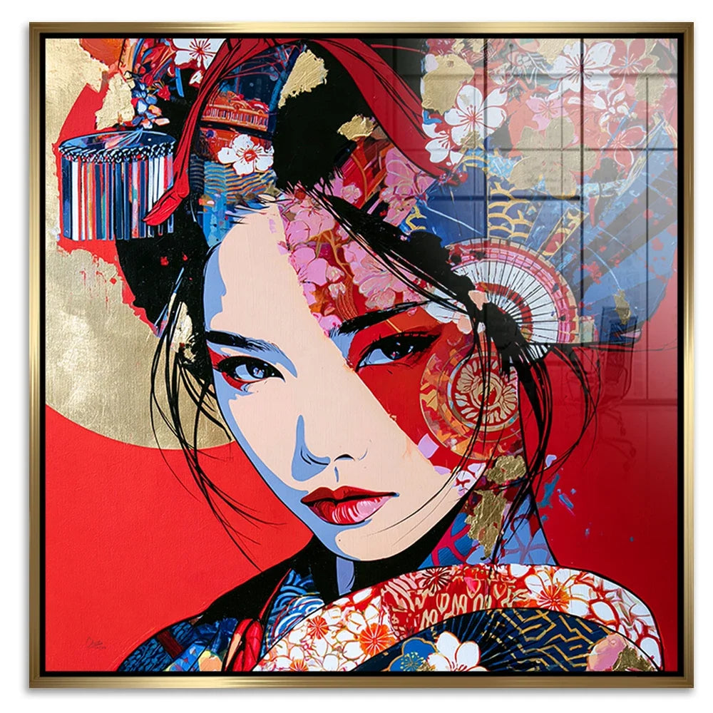 Geisha Rouge Acrylglasbild