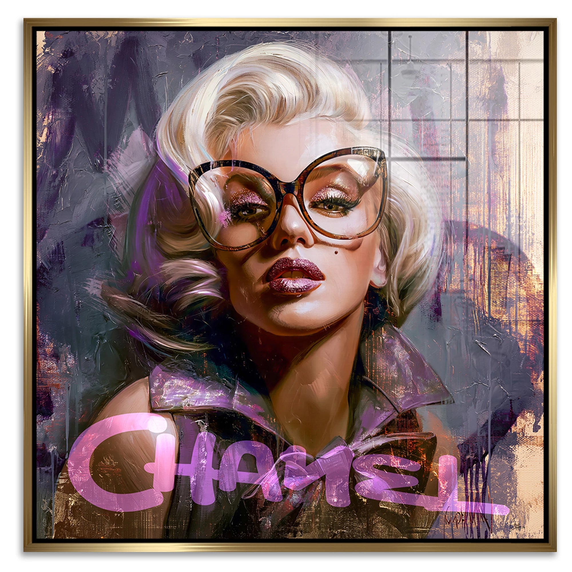 Monroe Chanel Chic Acrylglasbild