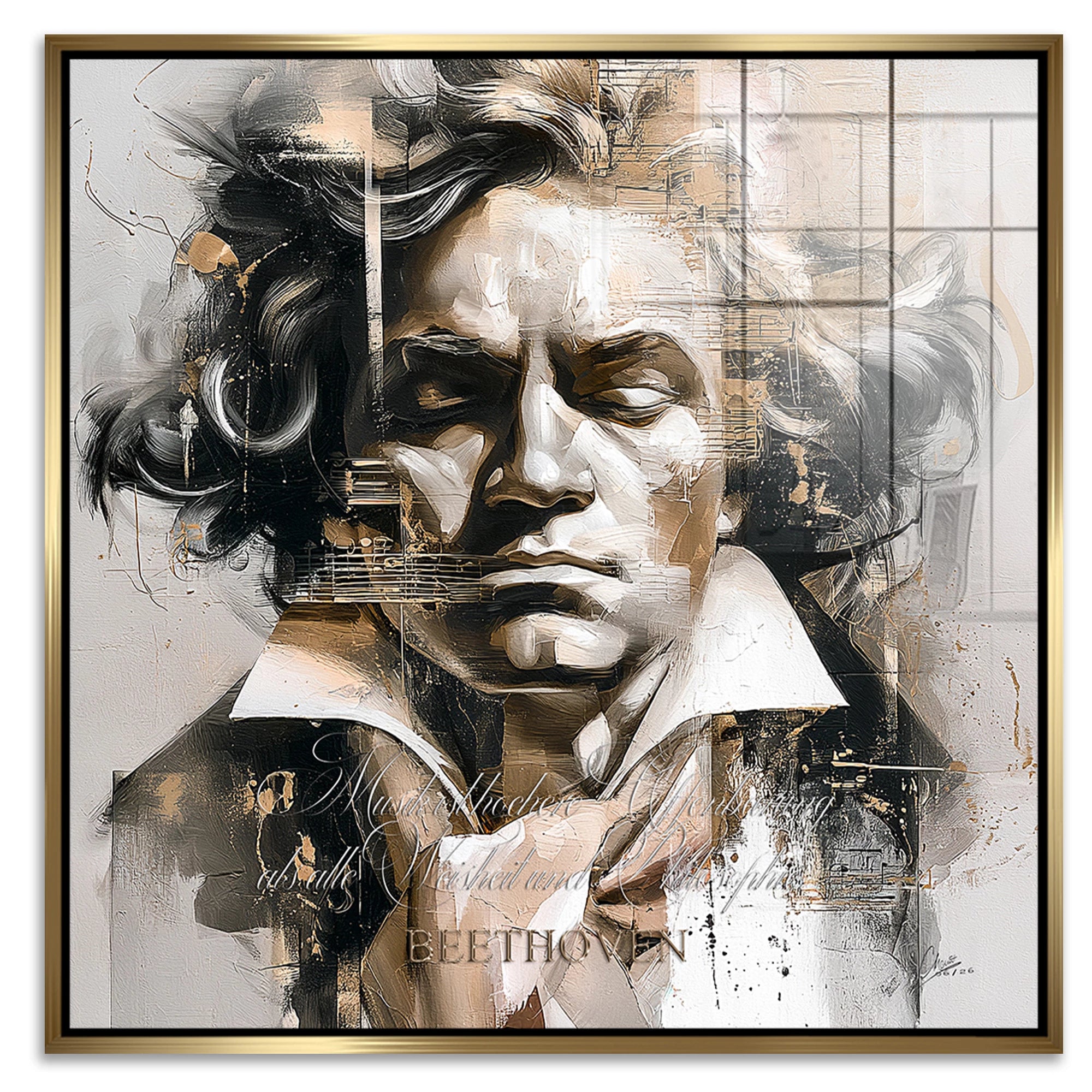 Beethoven Opus Acrylglasbild