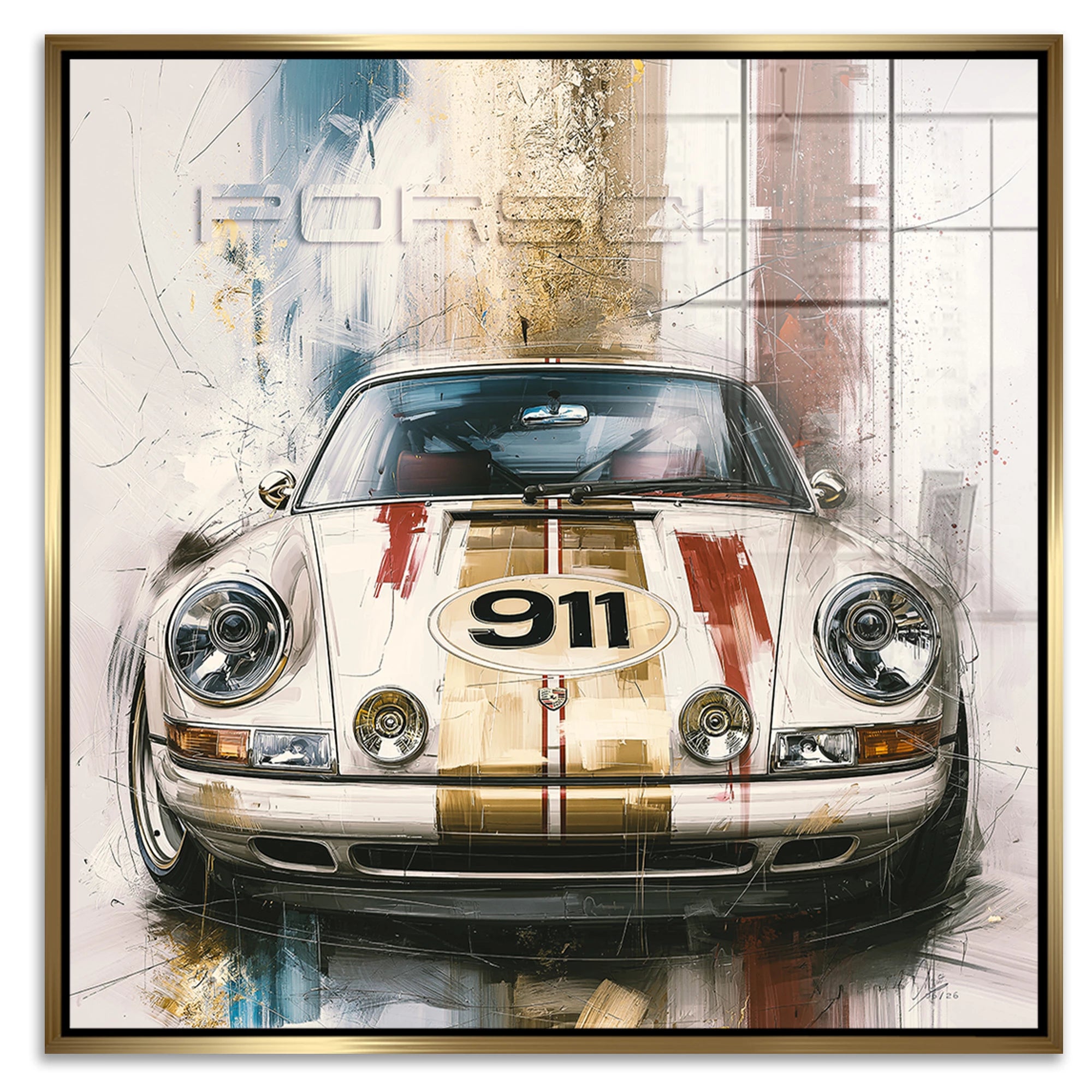 Porsche 911 Klassik Acrylglasbild