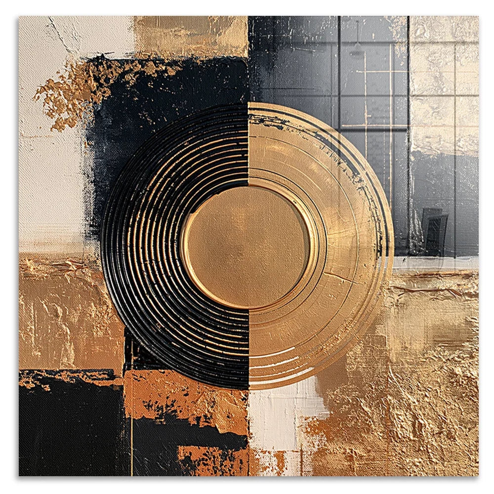 Golden Circlel Acrylglasbild