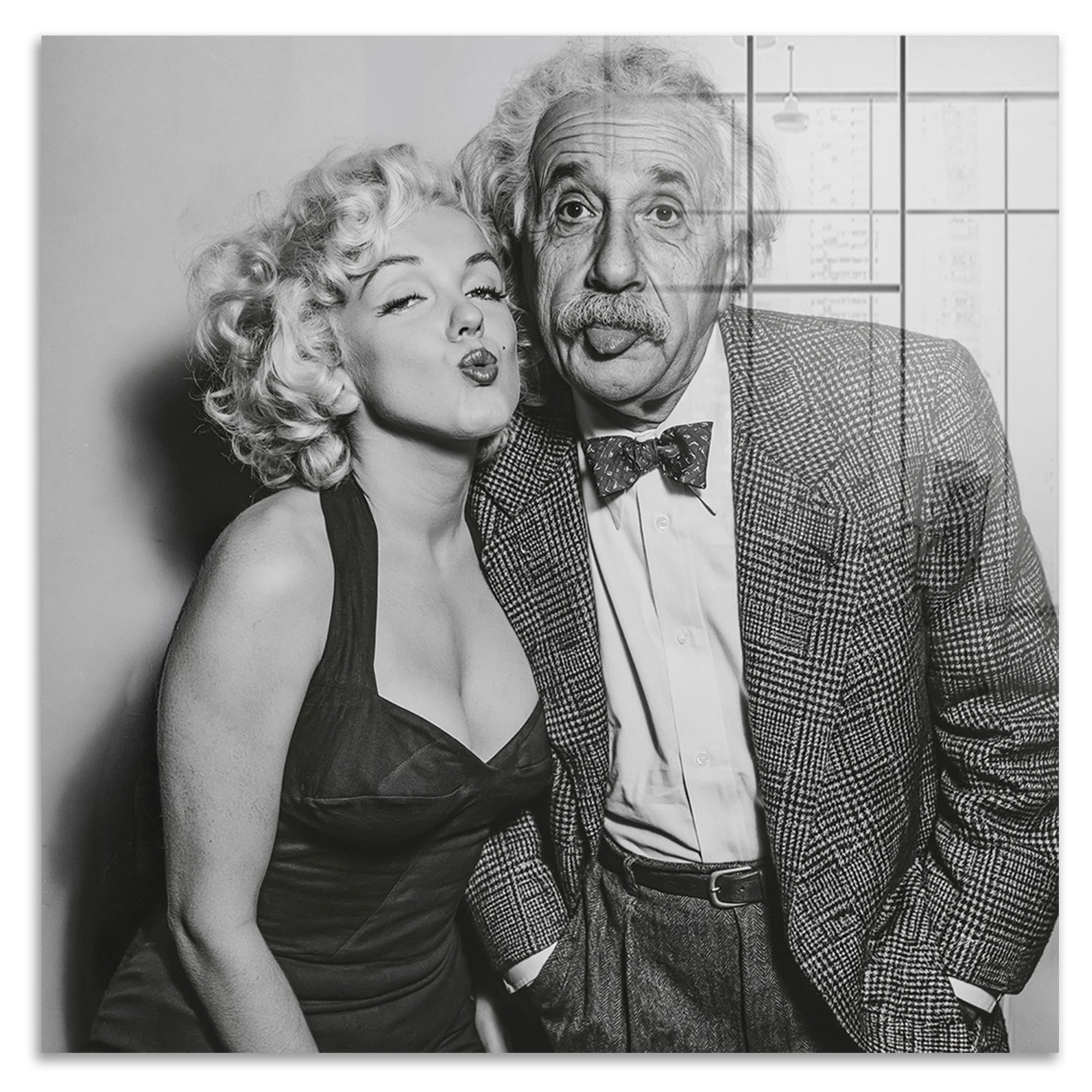 Einstein Monroe Twist Acrylglasbild