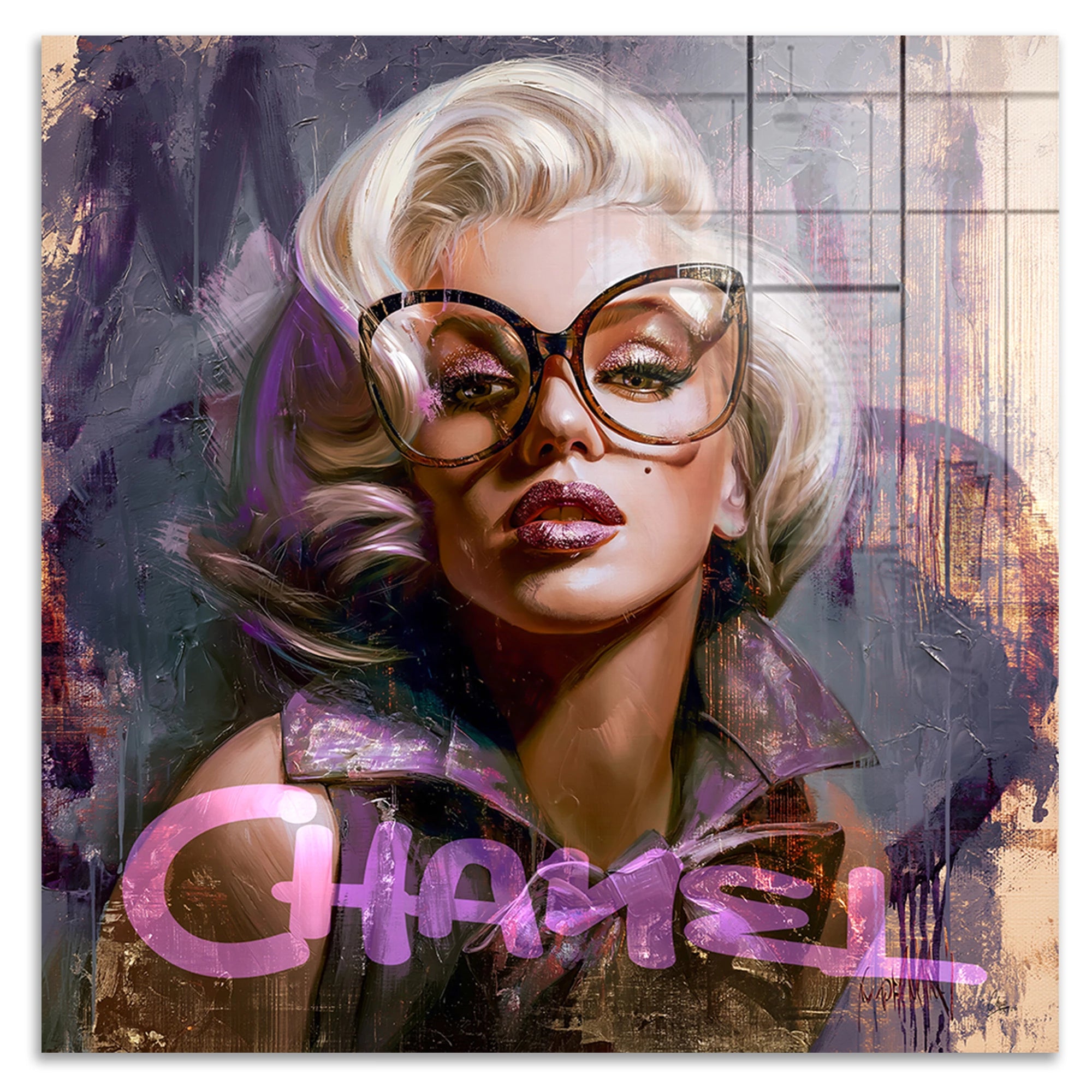 Monroe Chanel Chic Acrylglasbild