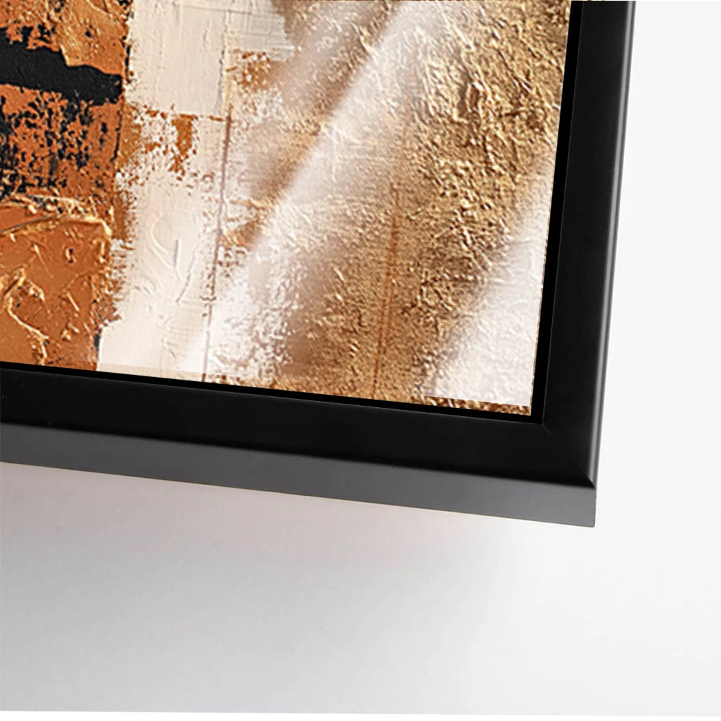 Abstraktes Goldzentrum Acrylglasbild
