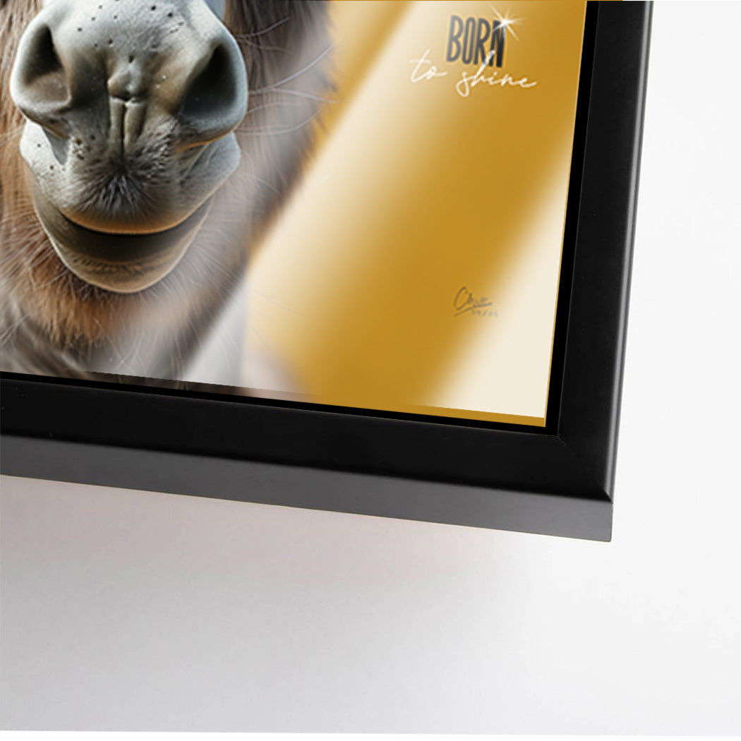 Esel Vogue Acrylglasbild