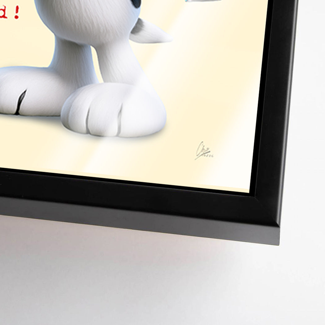 Snoopy Spray Love Acrylglasbild