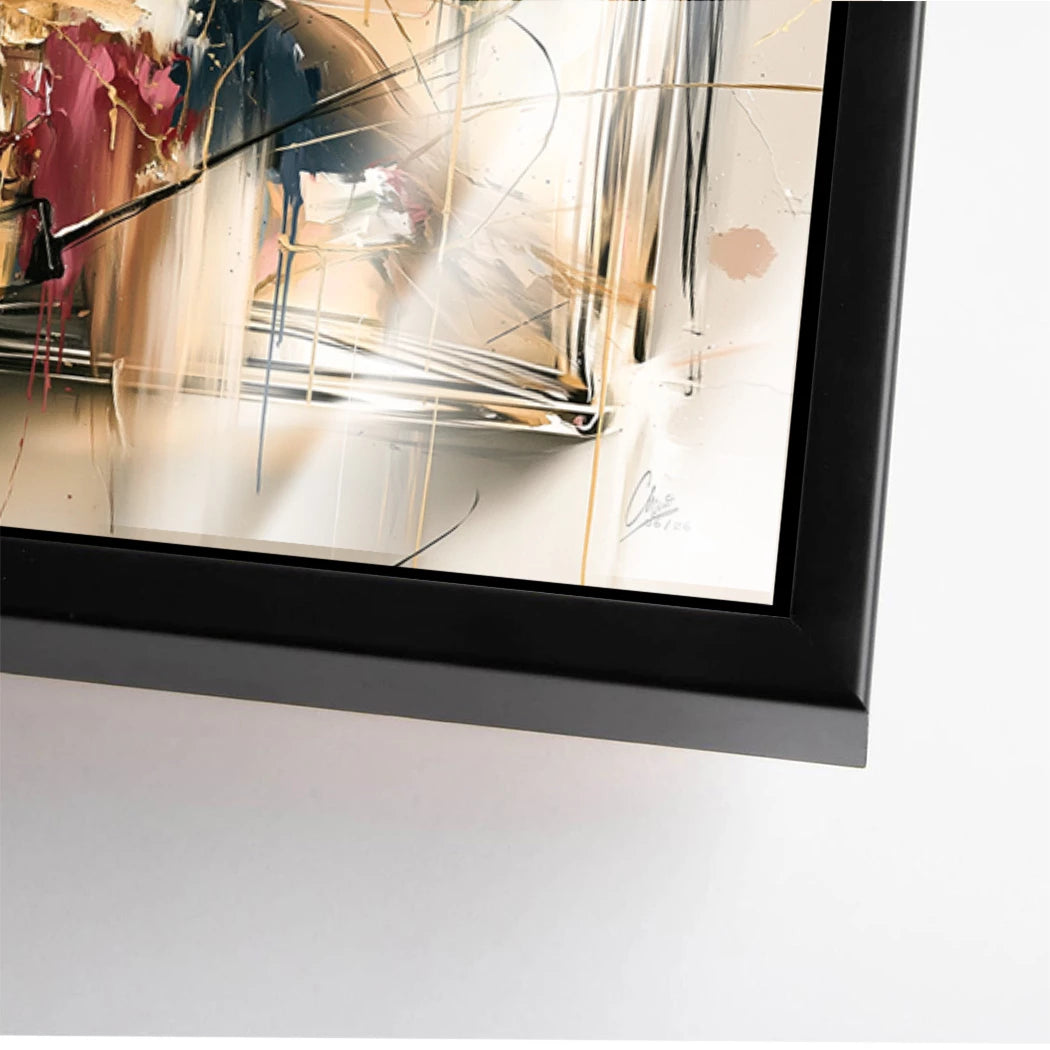 Chanel Goldflakon Acrylglasbild