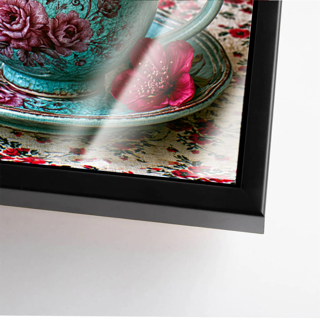 Blütenkaffee Harmonie Acrylglasbild