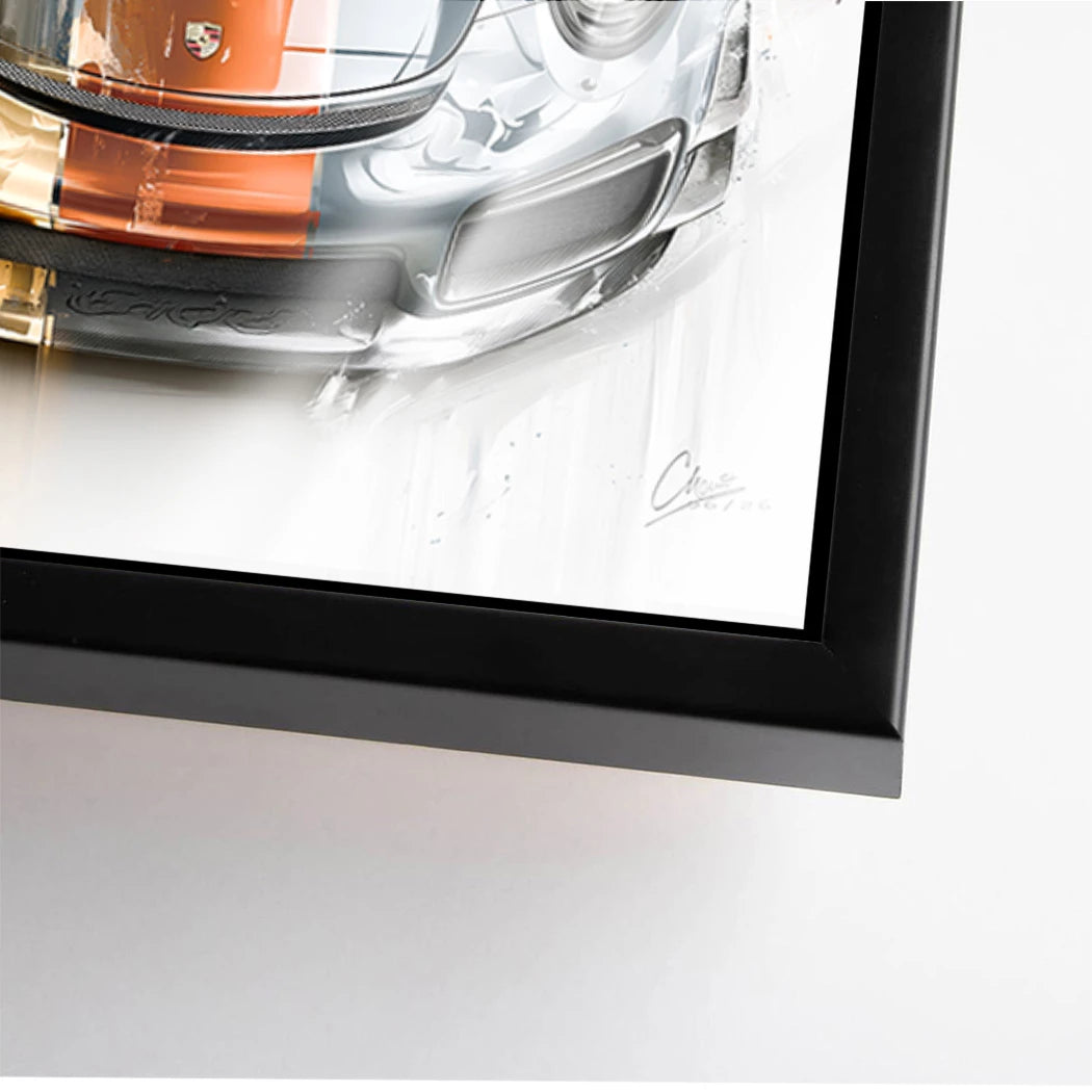 Gulf Porsche 911 Acrylglasbild