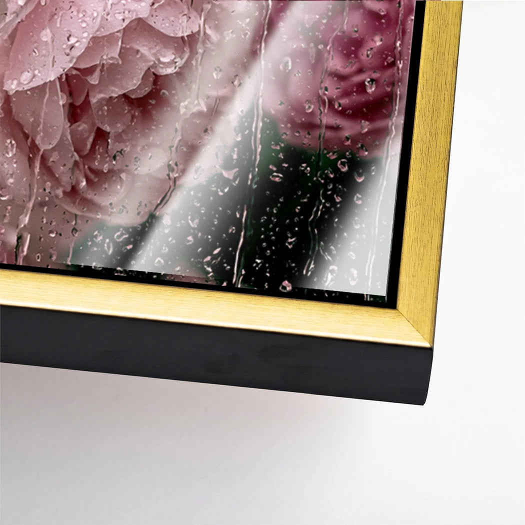 Chanel Rosenregen Acrylglasbild