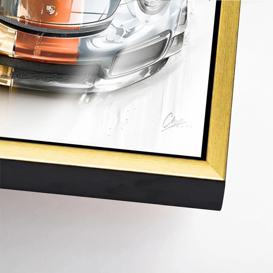 Gulf Porsche 911 Acrylglasbild