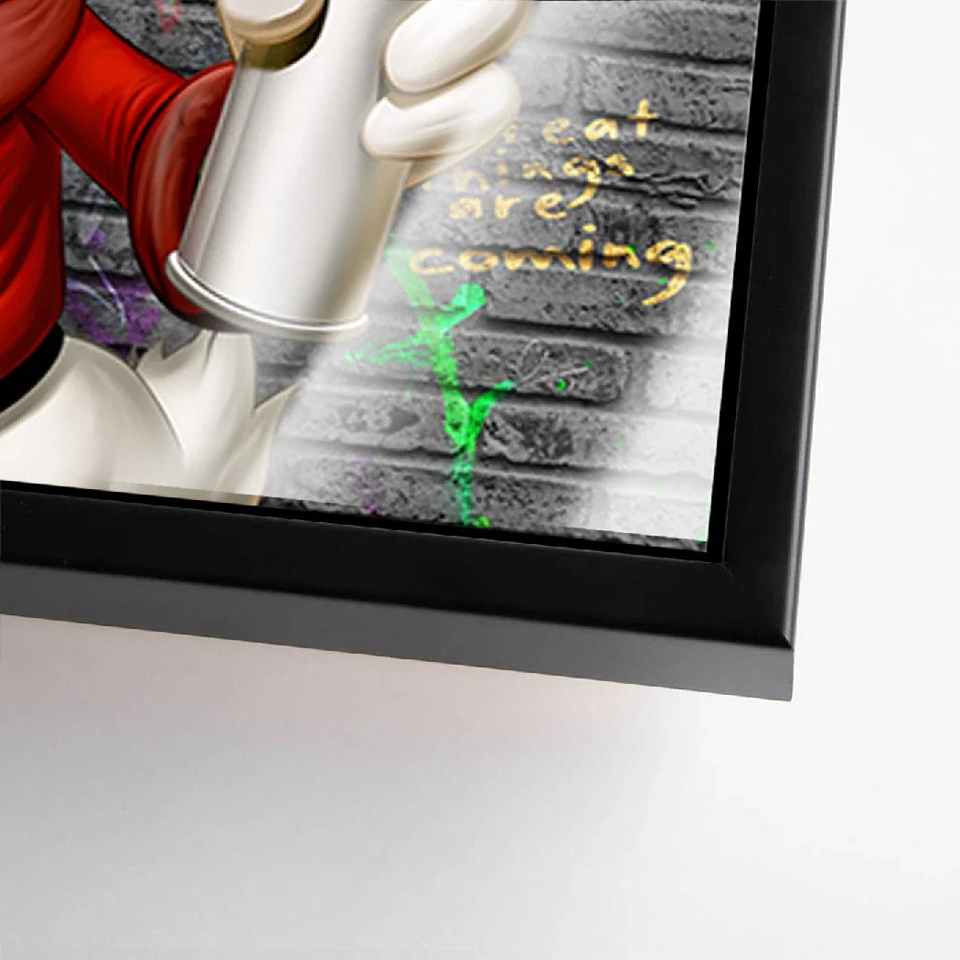 Dagobert Duck Street Money Acrylglasbild