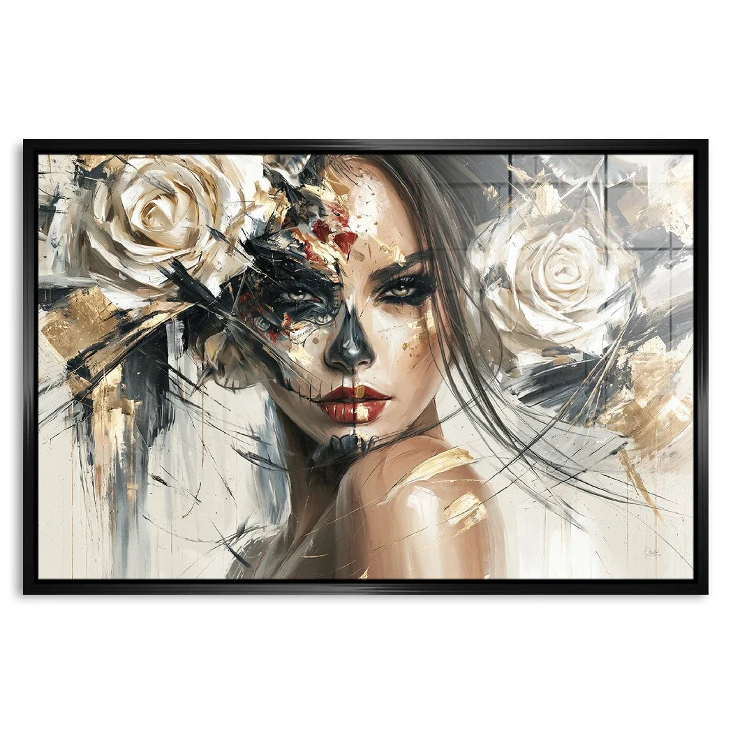 La Catrina Dark Romance Acrylglasbild