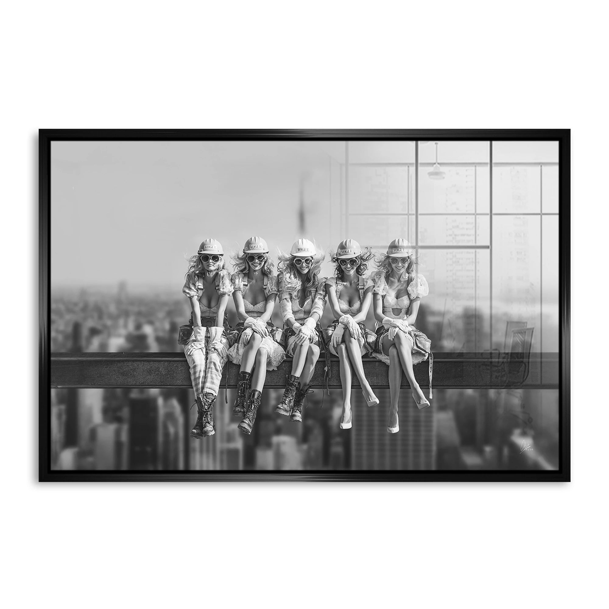 Skyline Girls Acrylglasbild