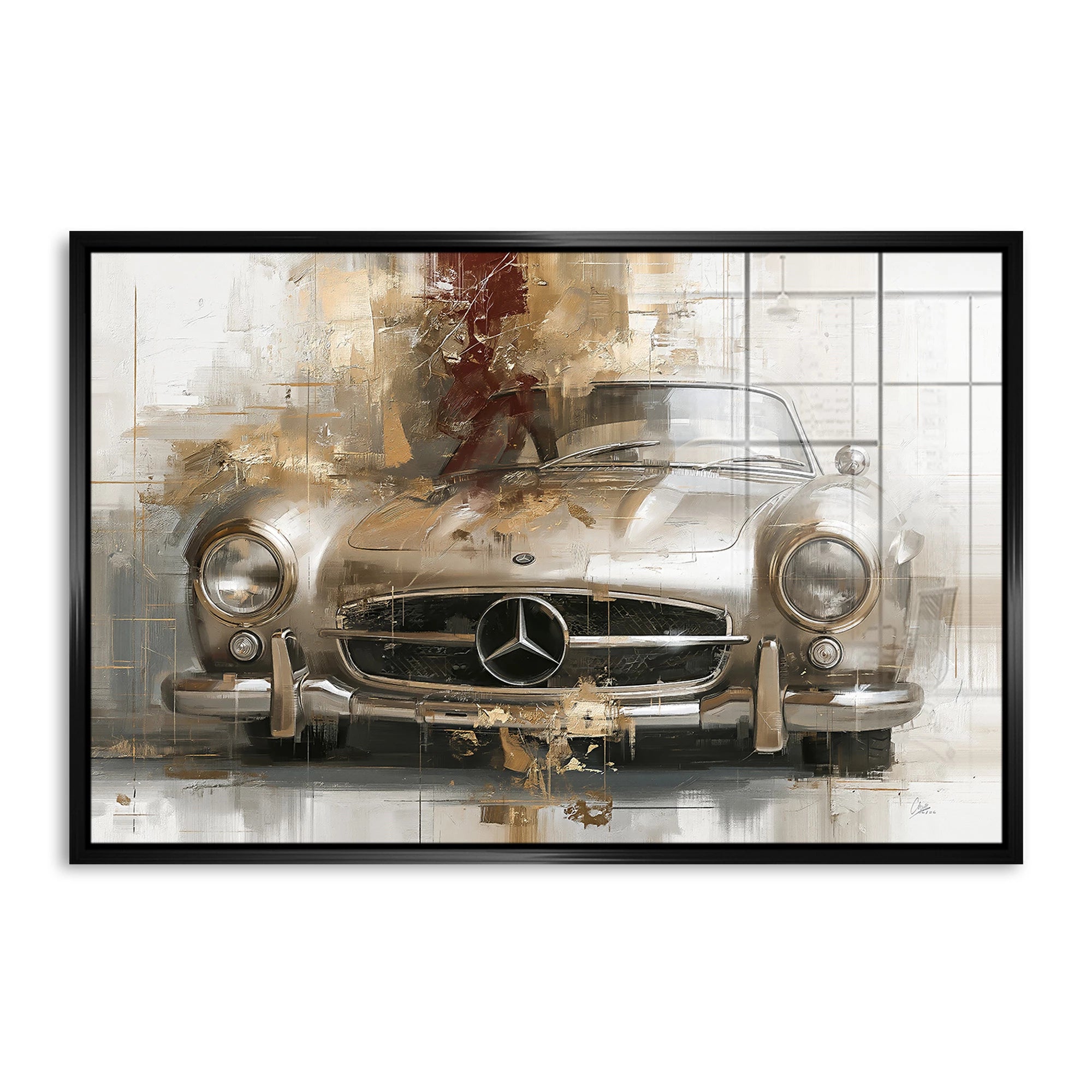 Mercedes 300SL Legende Acrylglasbild