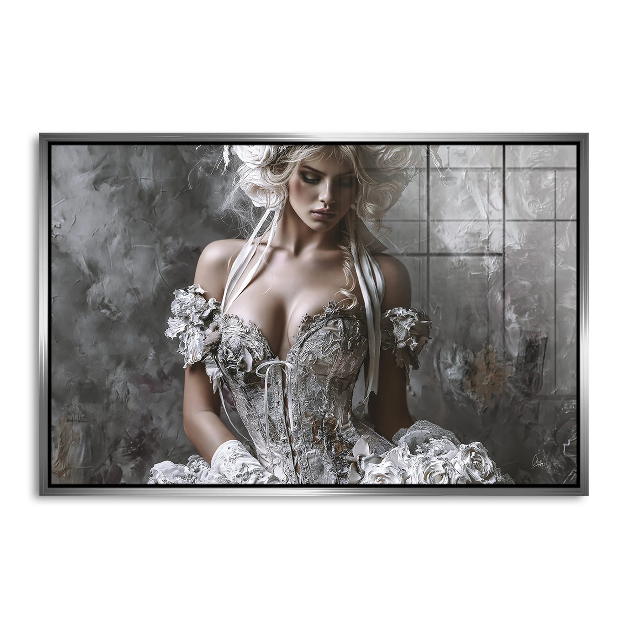 Rosen Couture Acrylglasbild