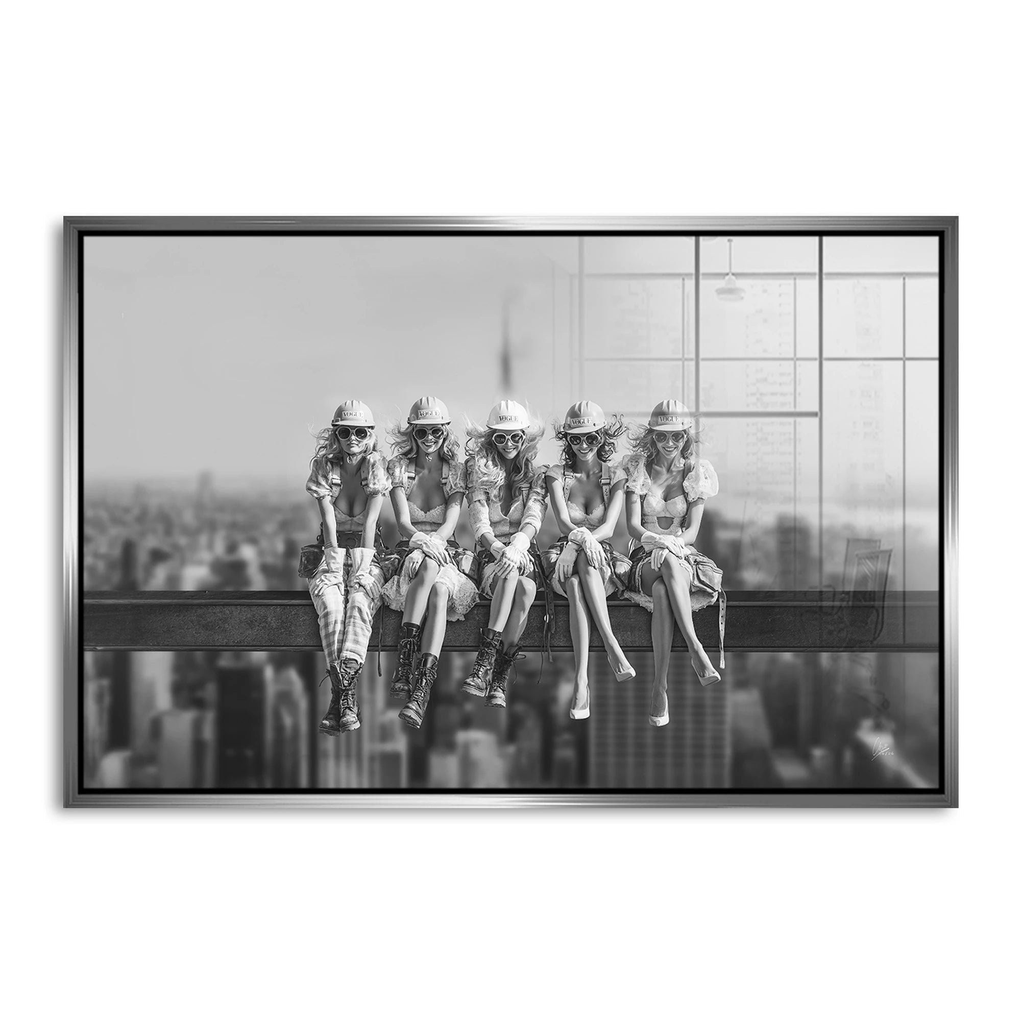 Skyline Girls Acrylglasbild