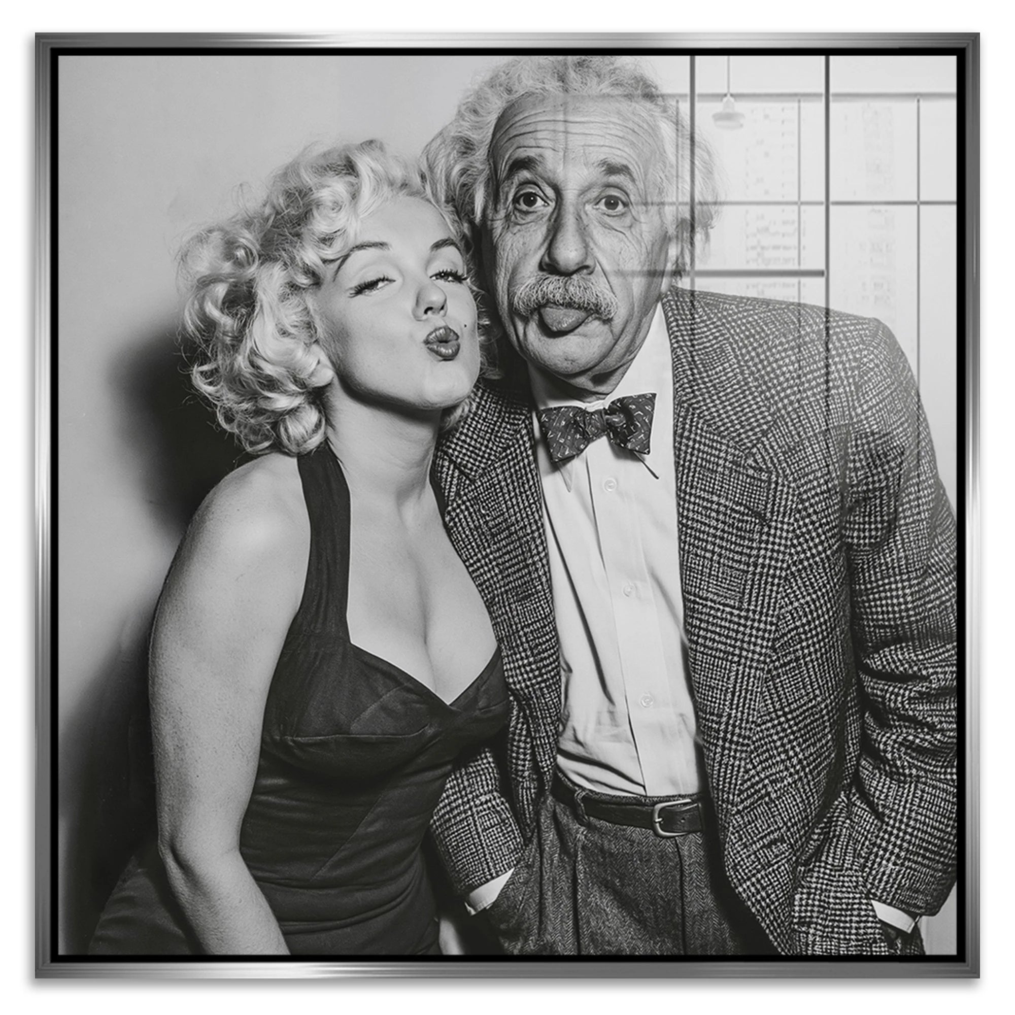 Einstein Monroe Twist Acrylglasbild