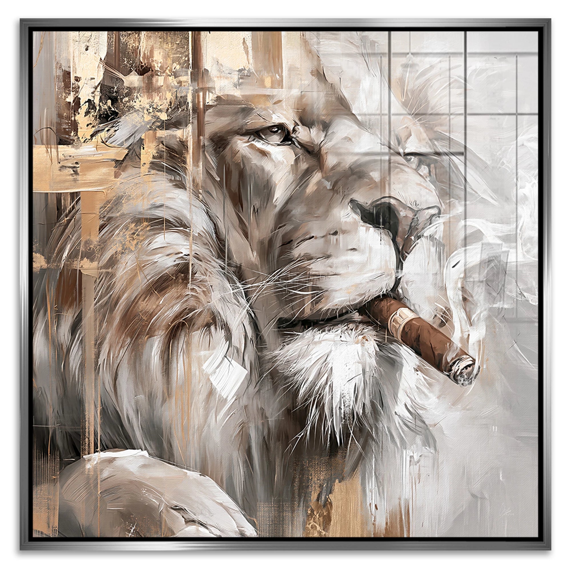 Royal Lion Acrylglasbild