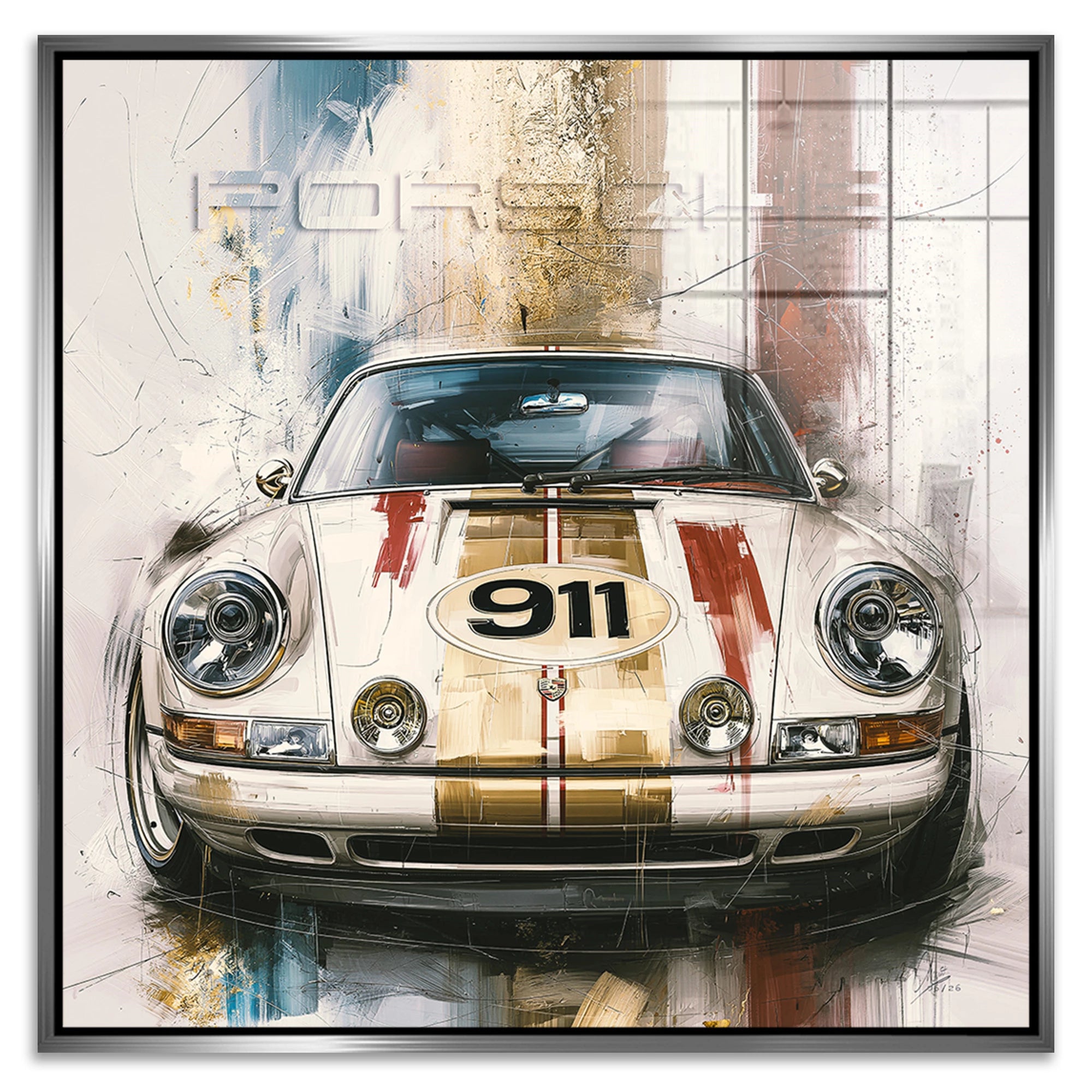 Porsche 911 Klassik Acrylglasbild