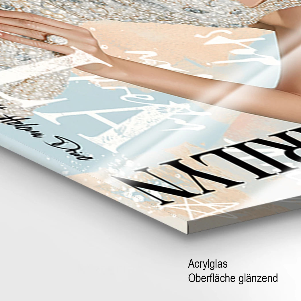 Marilyn Eis Glamour Acrylglasbild