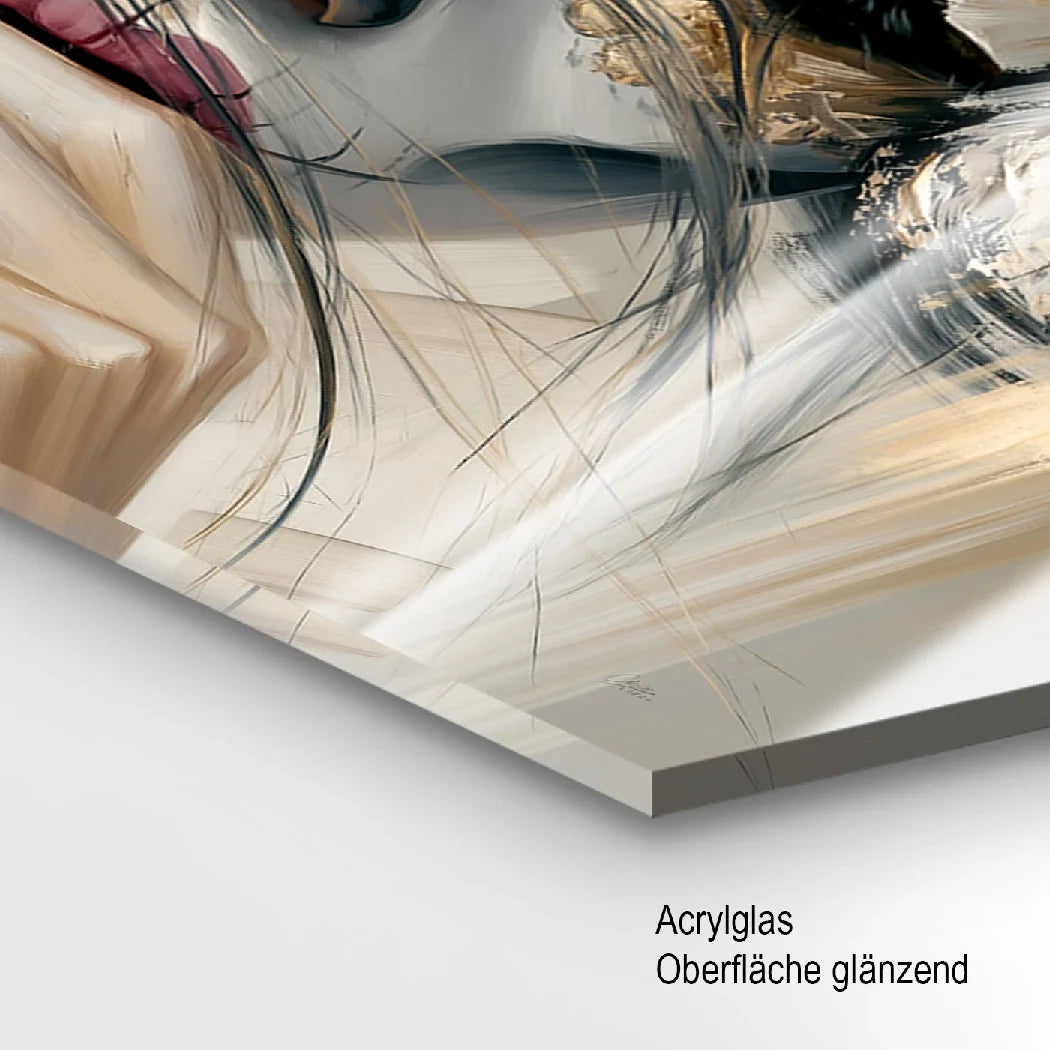 La Catrina Golden Silence Acrylglasbild