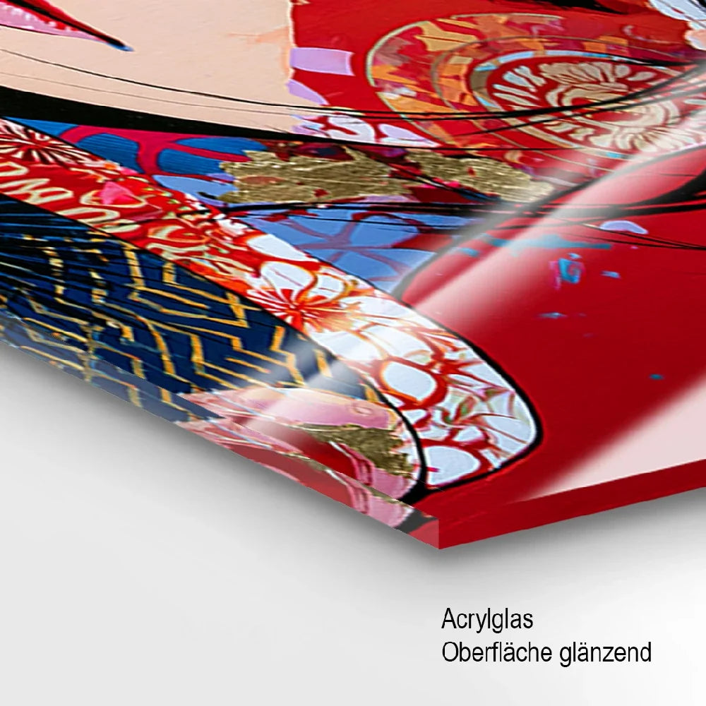 Geisha Rouge Acrylglasbild
