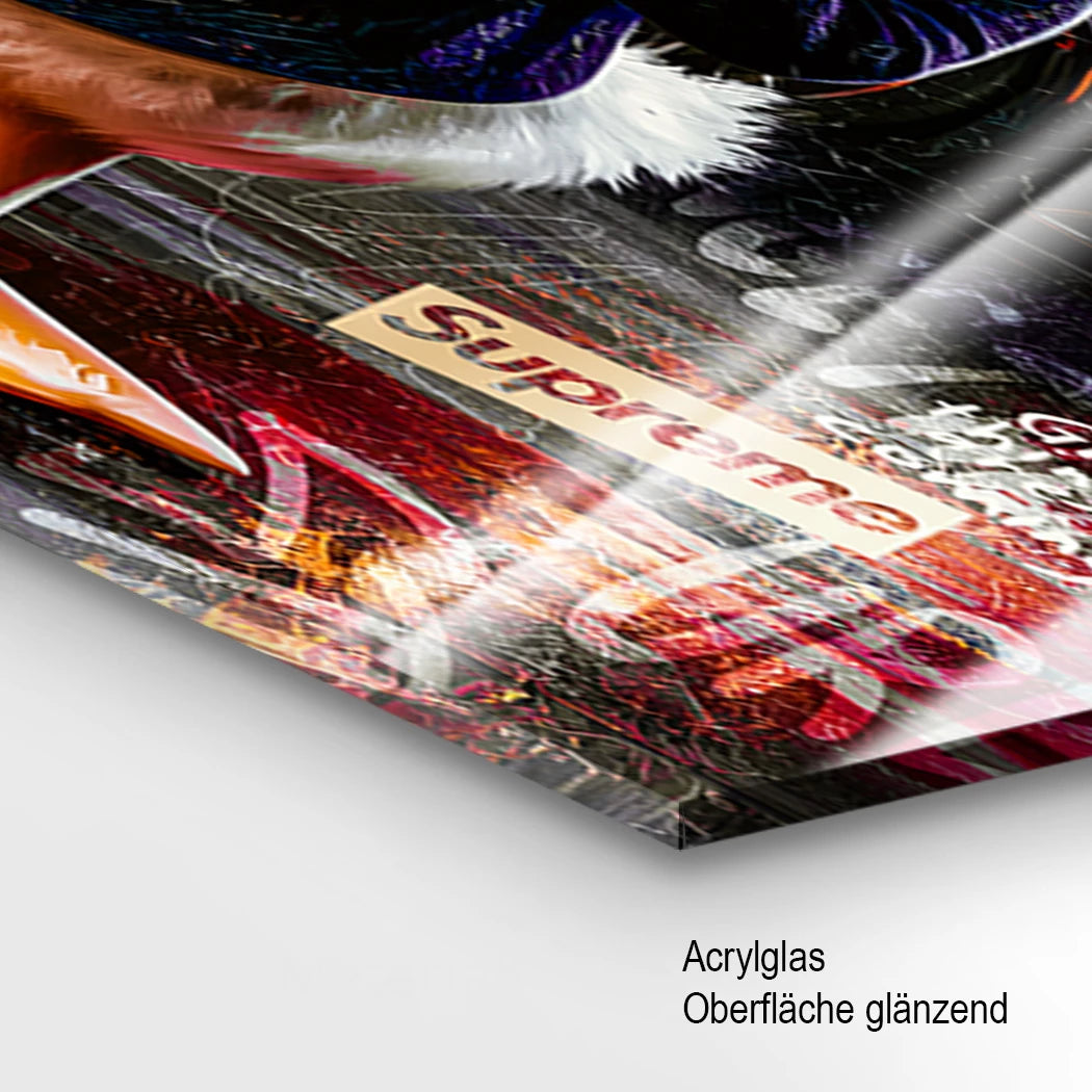 Dagobert Selfmade Porsche Acrylglasbild