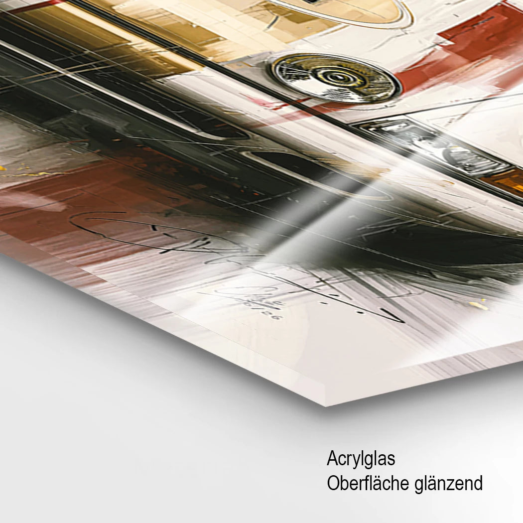 Porsche 911 Racing Acrylglasbild