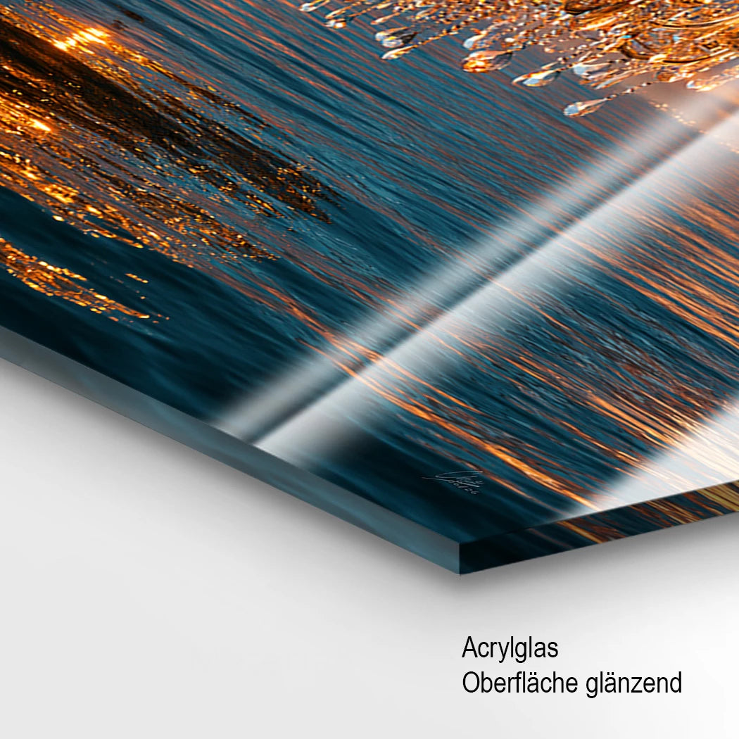 Kristall Meerblick Acrylglasbild