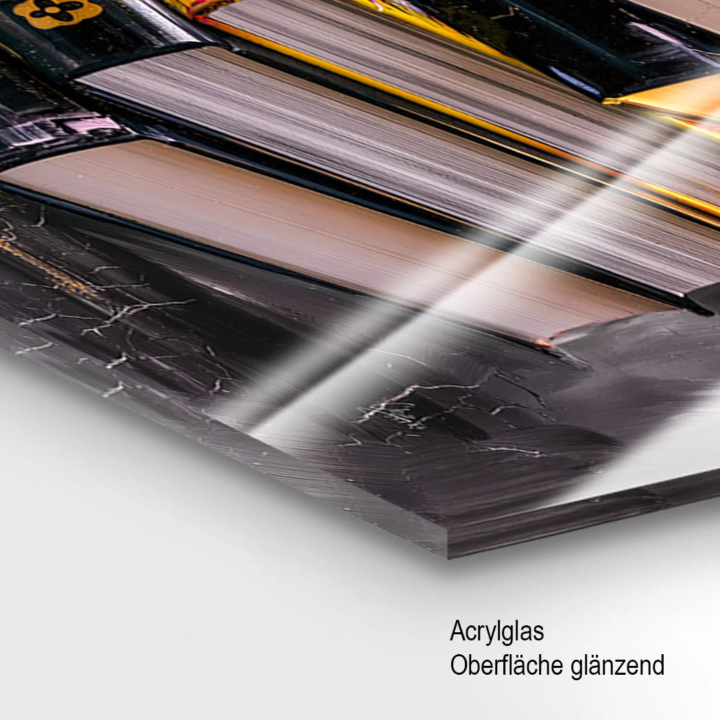 Fashion Bücher Acrylglasbild