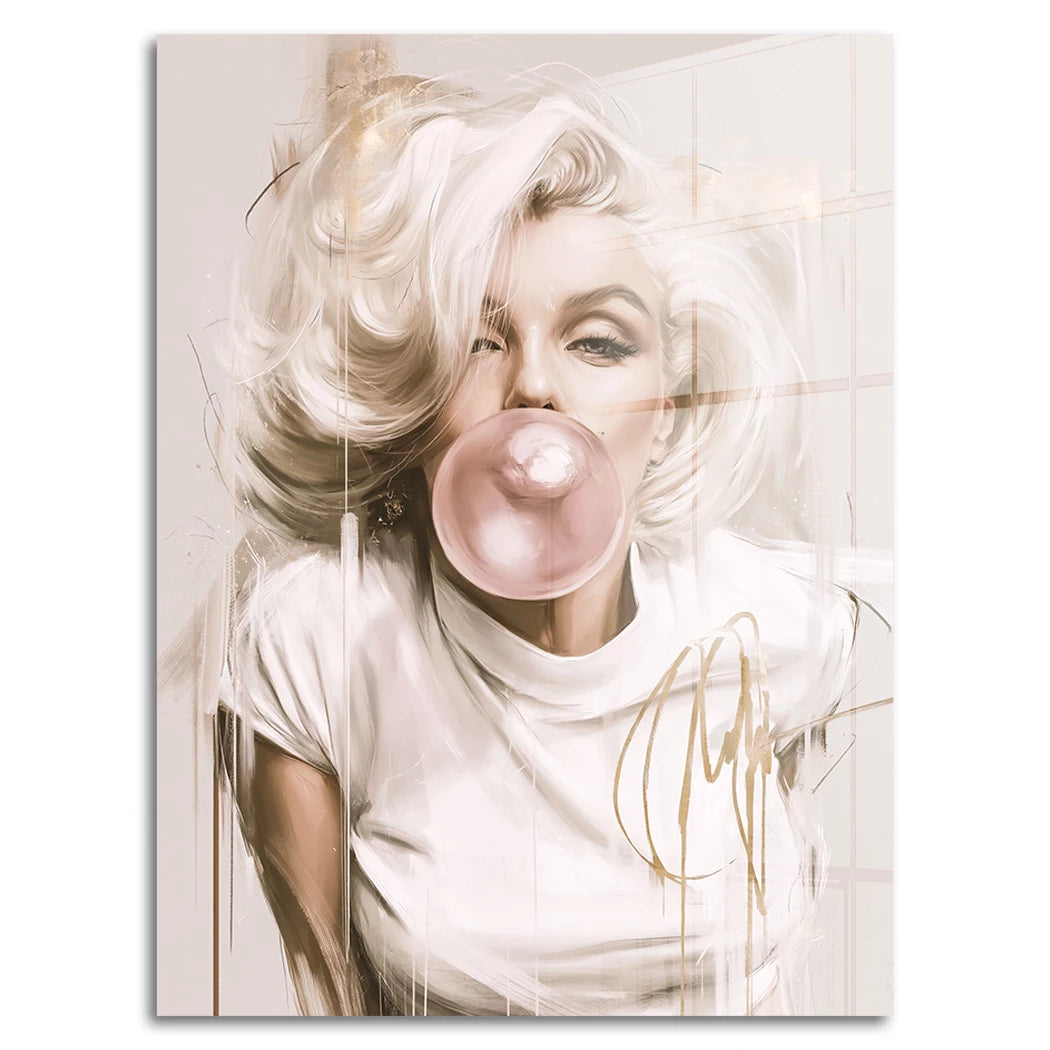 Marilyn Bubble Art Acrylglasbild