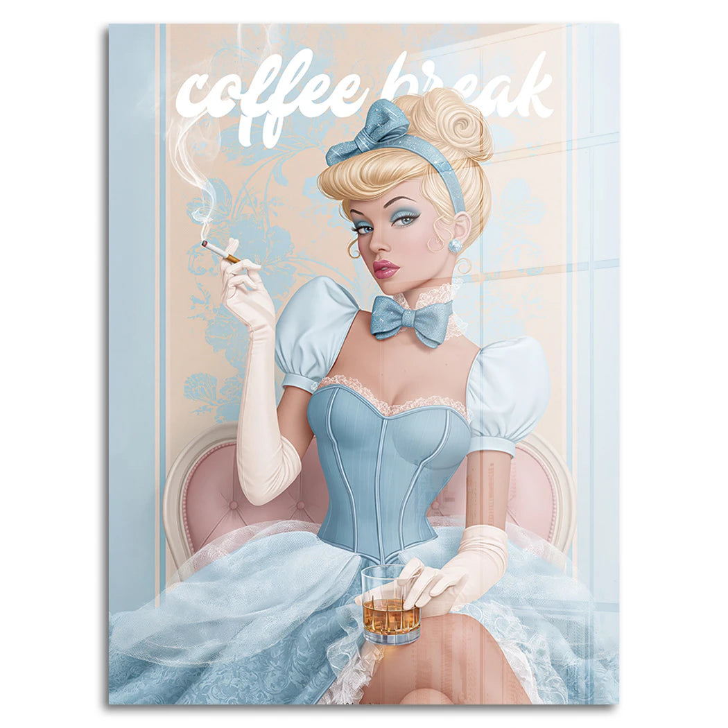 Cinderella Coffee Acrylglasbild