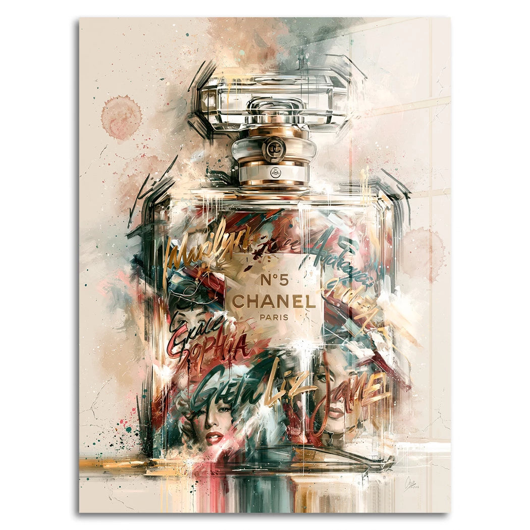 Chanel Popflakon Acrylglasbild