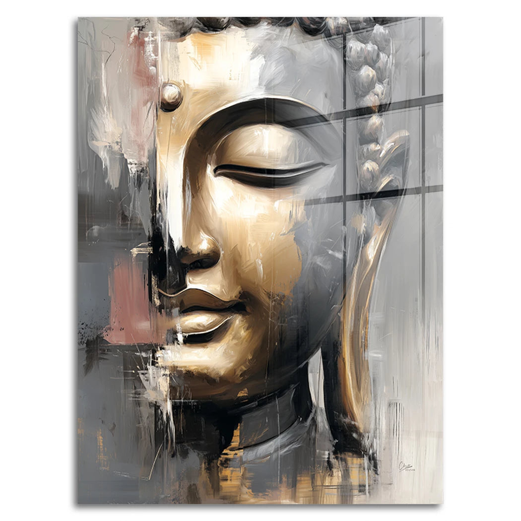 Buddha Gold Acrylglasbild