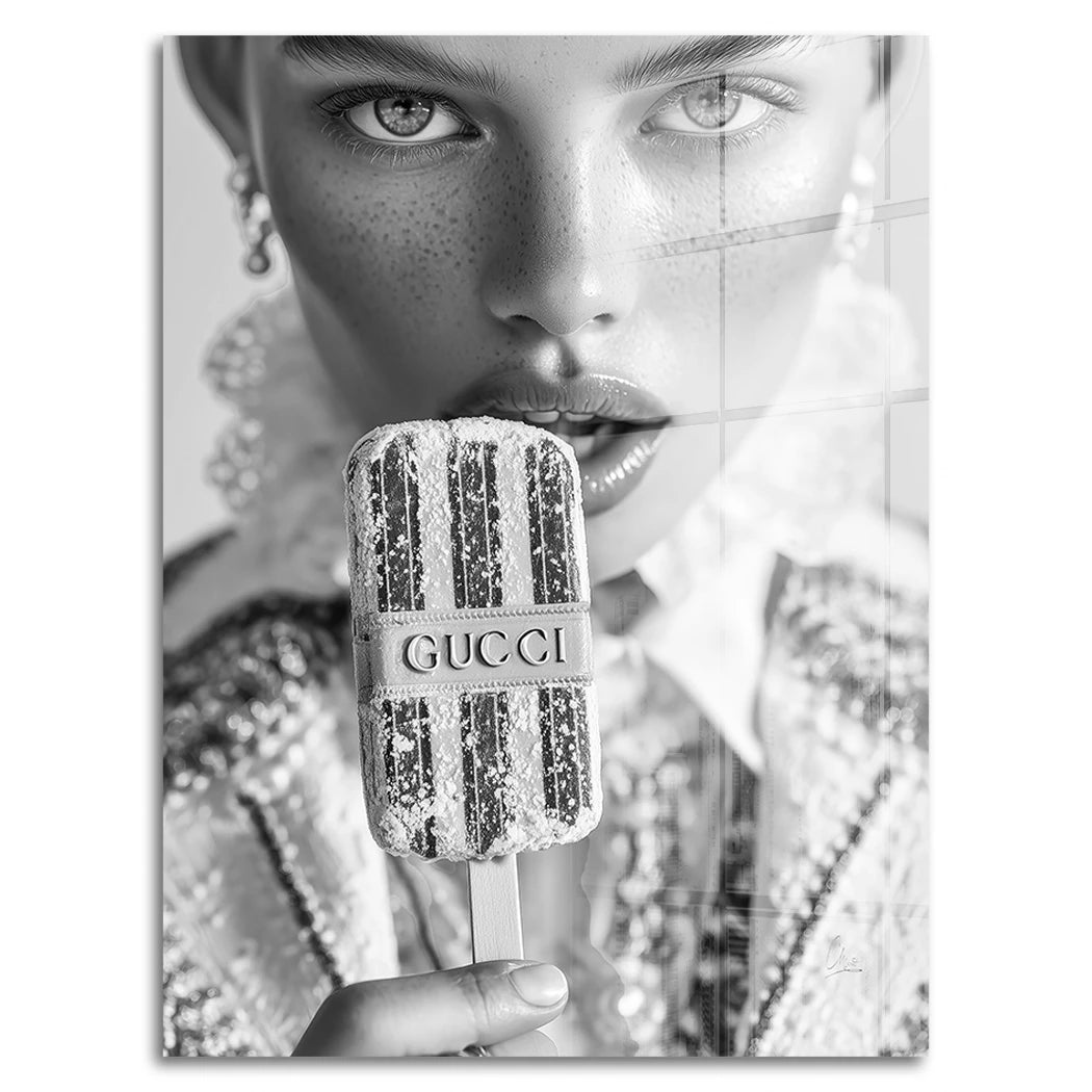 Gucci Ice Noir Acrylglasbild
