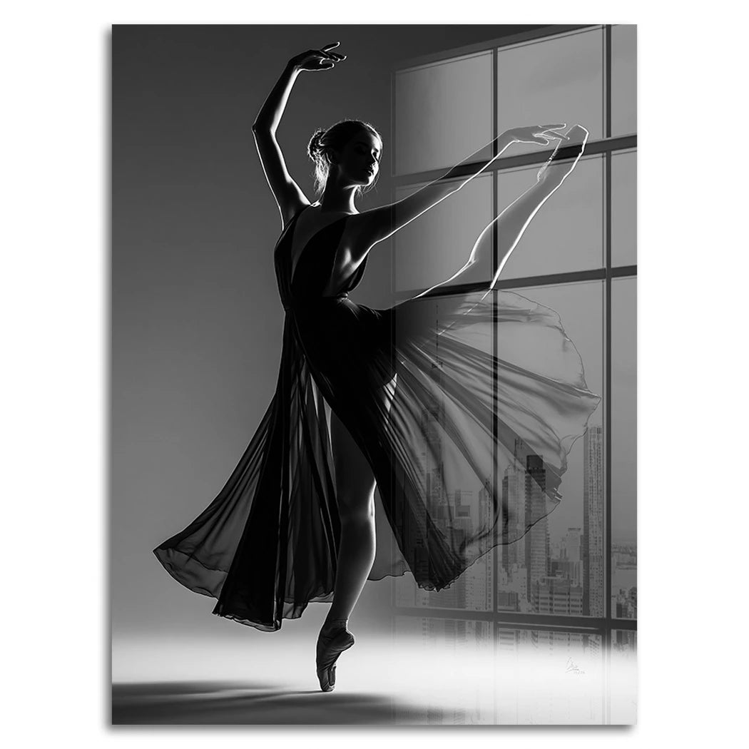 Ballerina Schattenpoesie Acrylglasbild