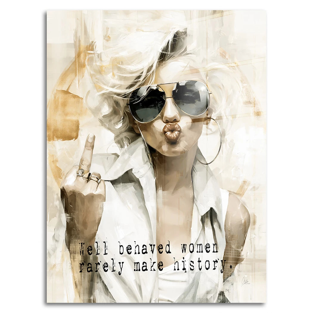 Marilyn Monroe Rebell Acrylglasbild