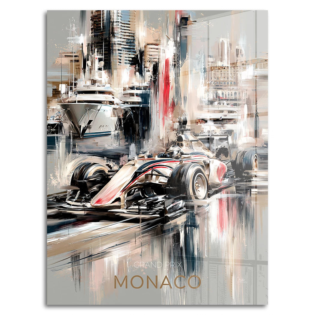 Monaco Formula Acrylglasbild