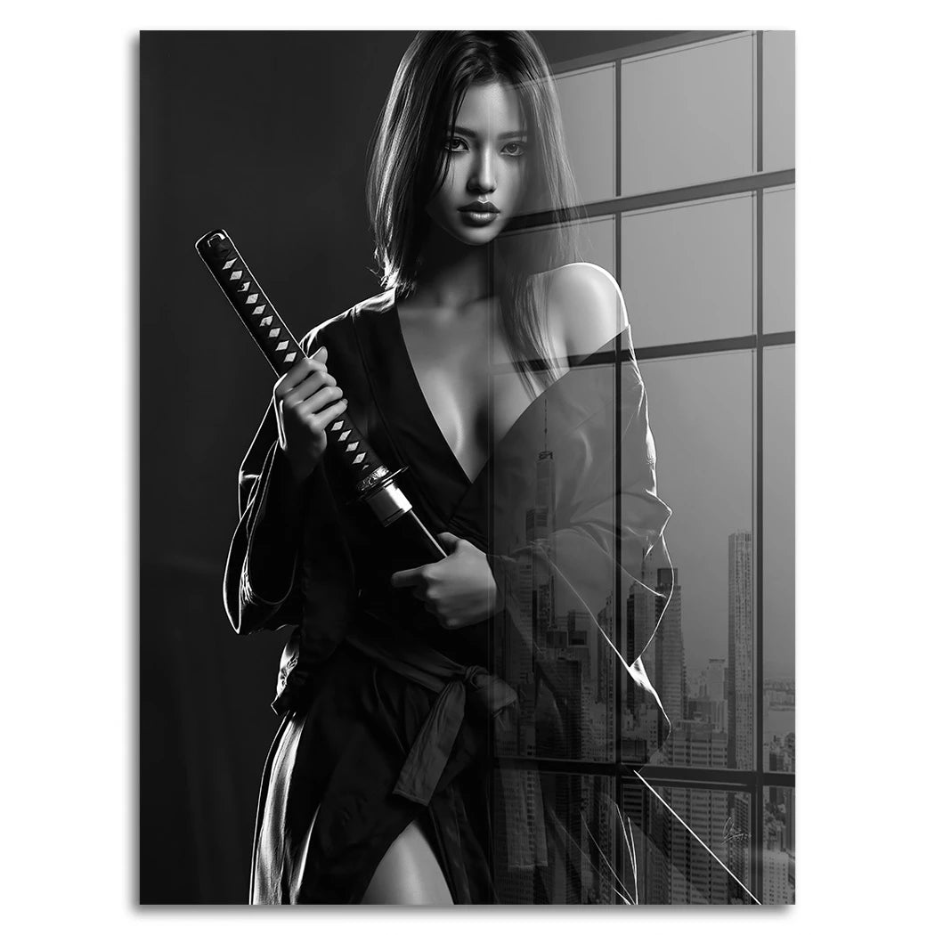 Katana Goddess Acrylglasbild