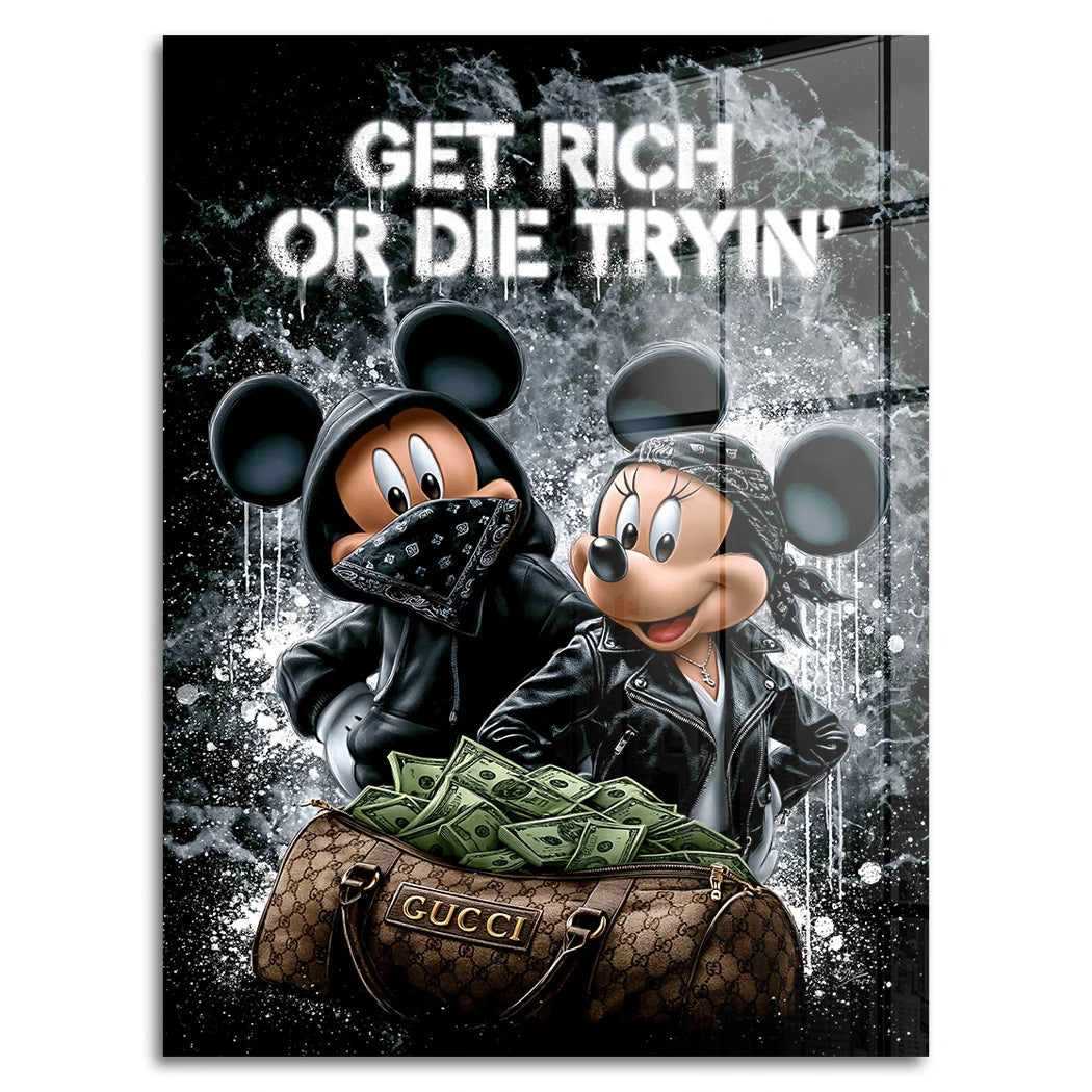 Micky Minnie Hustle Acrylglasbild