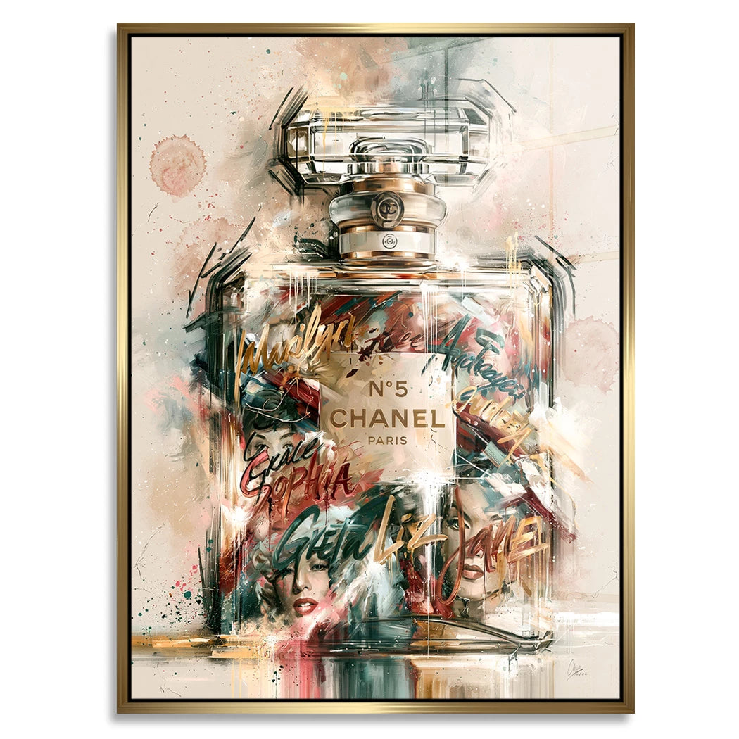 Chanel Popflakon Acrylglasbild