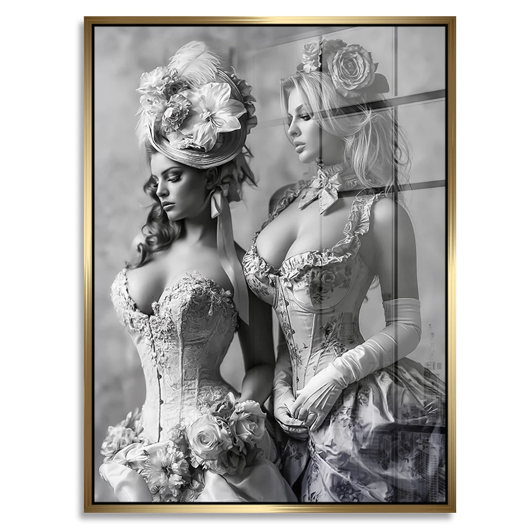 Barock Damen Acrylglasbild