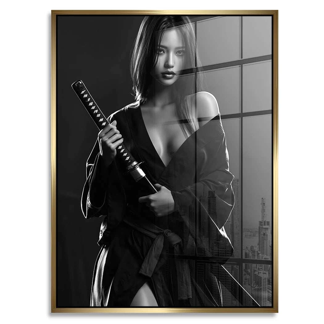 Katana Goddess Acrylglasbild