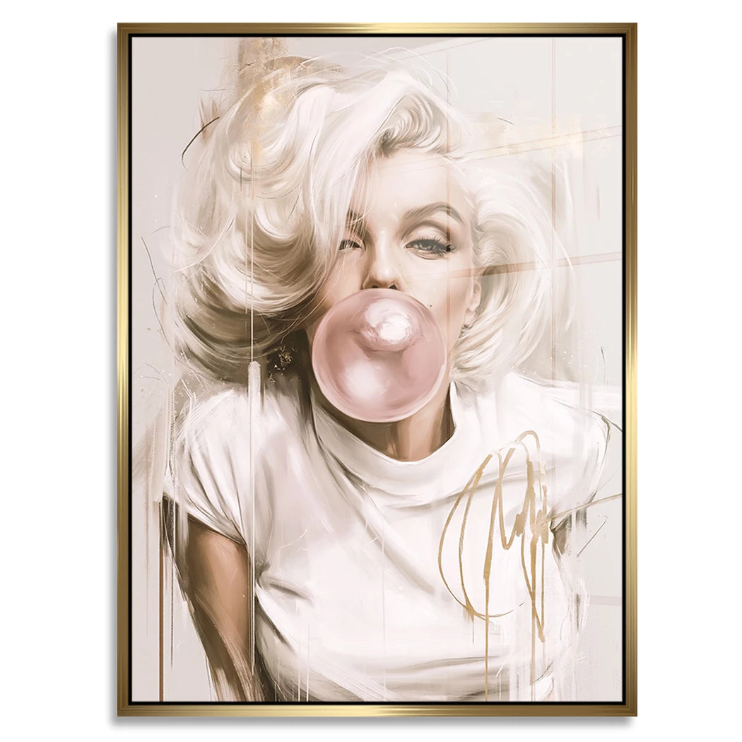 Marilyn Bubble Art Acrylglasbild