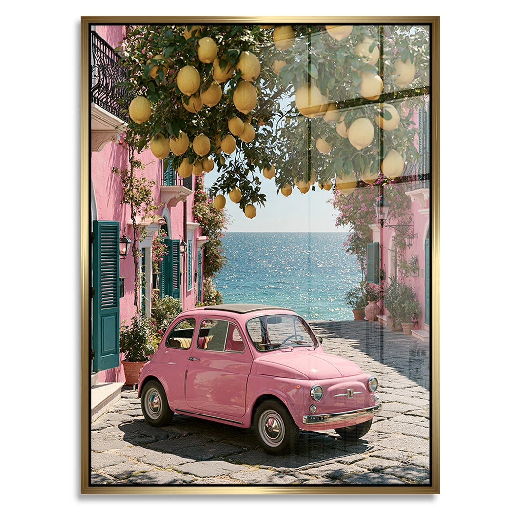 Rosa Cinquecento Acrylglasbild