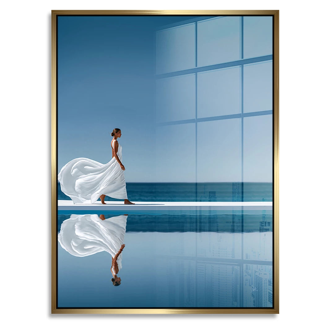 Blue Silence Acrylglasbild